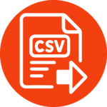 exportação de dados csv